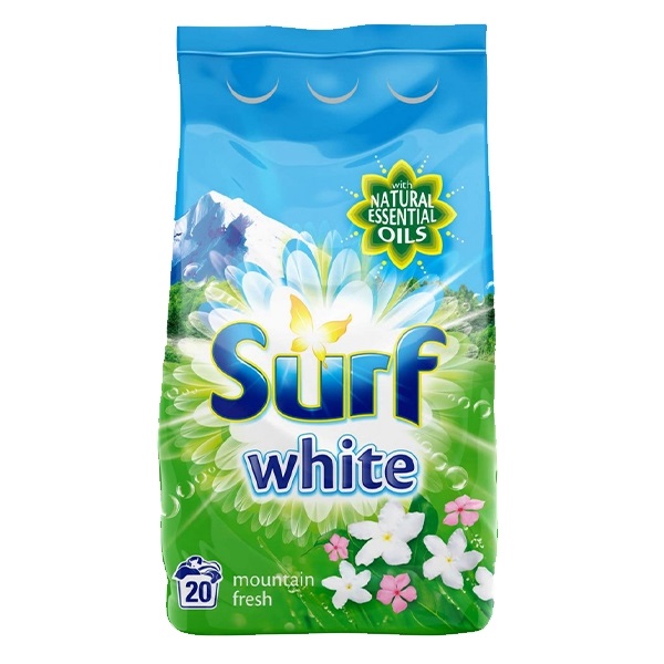 Mosópor SURF Mountain Fresh 1,3 kg 20 mosás