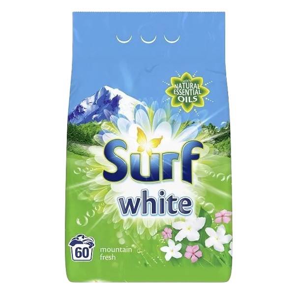 Mosópor SURF Mountain Fresh 3,9 kg 60 mosás