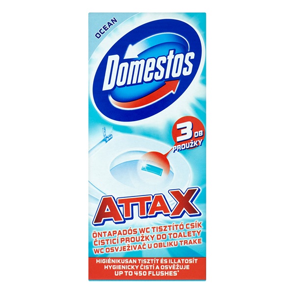 Toalett öblítő DOMESTOS Attax Ocean 3x10g