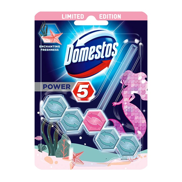 Toalett öblítő DOMESTOS Power5 Limited Edition Little Mermaid 55g