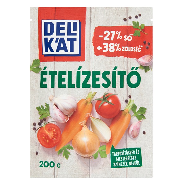 Ételízesítő DELIKÁT csökkentett só tartalmú 200g