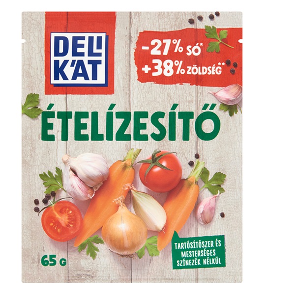 Ételízesítő DELIKÁT csökkentett só tartalmú 65g