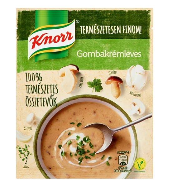 Instant KNORR 100% Természetes Gombakrémleves 57g