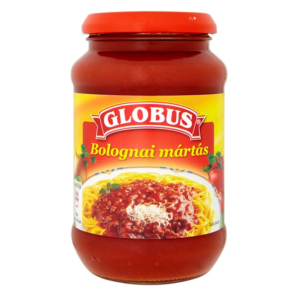 Üveges szósz GLOBUS Bolognai mártás 400g