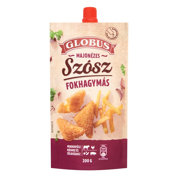 Szósz GLOBUS Majonézes Fokhagymás 200g