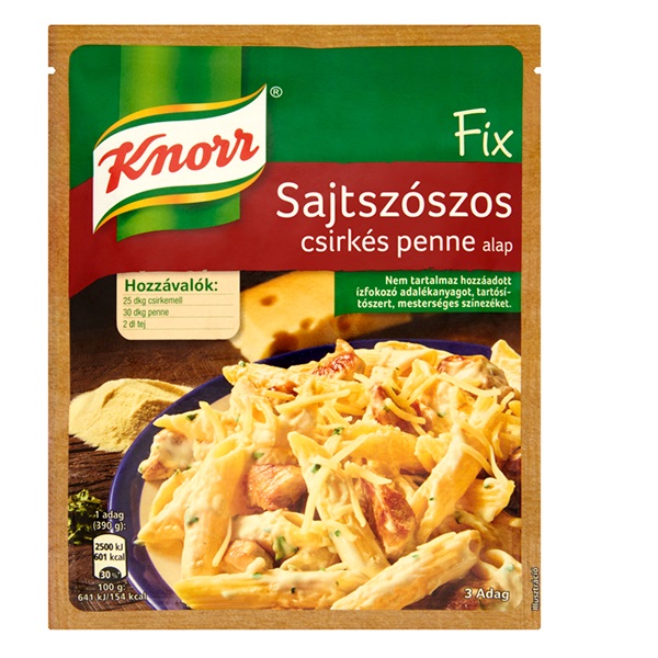 Ételalap KNORR Fix Sajtszószos csirkés penne 40g