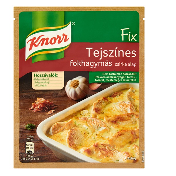 Ételalap KNORR Fix Tejszínes fokhagymás csirke 47g