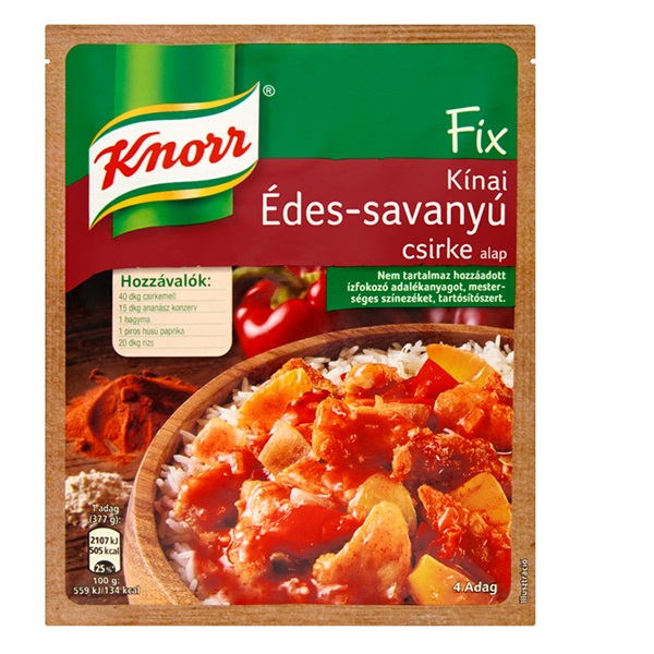 Ételalap KNORR Fix Kínai Édes-savanyú csirke 66g