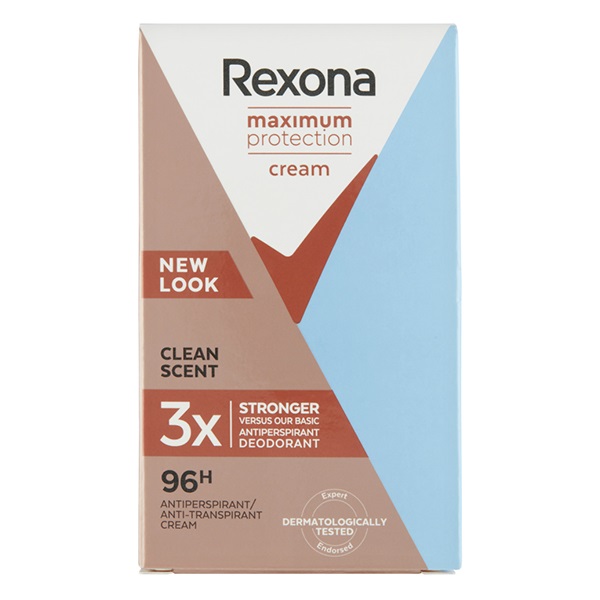 Izzadásgátló krémdeo REXONA Maximum Protection Clean Scent 45ml