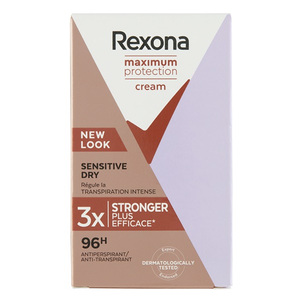 Izzadásgátló krémdeo REXONA Maximum Protection Sensitive 45ml