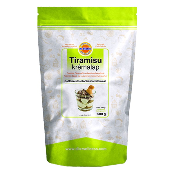 Tiramisu krémalap DIA-WELLNESS csökkentett szénhidráttartalommal 500g