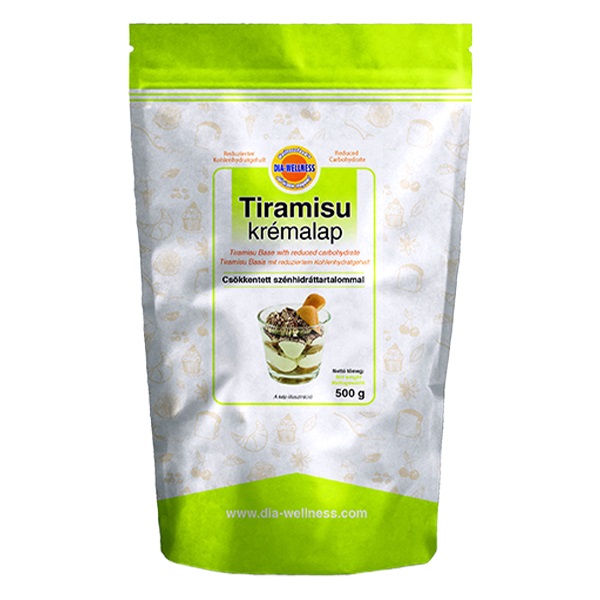 Tiramisu krémalap DIA-WELLNESS csökkentett szénhidráttartalommal 500g