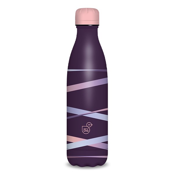Kulacs duplafalú ARS UNA fém 500 ml Ribbon lila