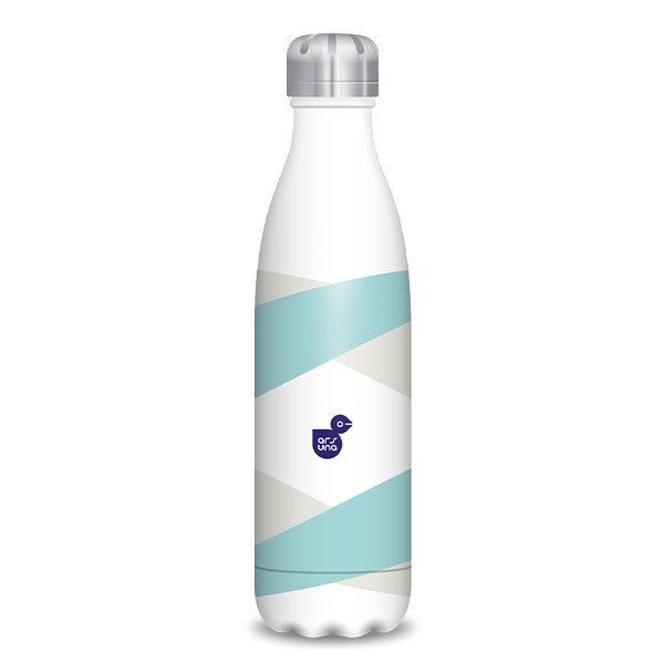 Kulacs duplafalú ARS UNA fém 500 ml csíkos
