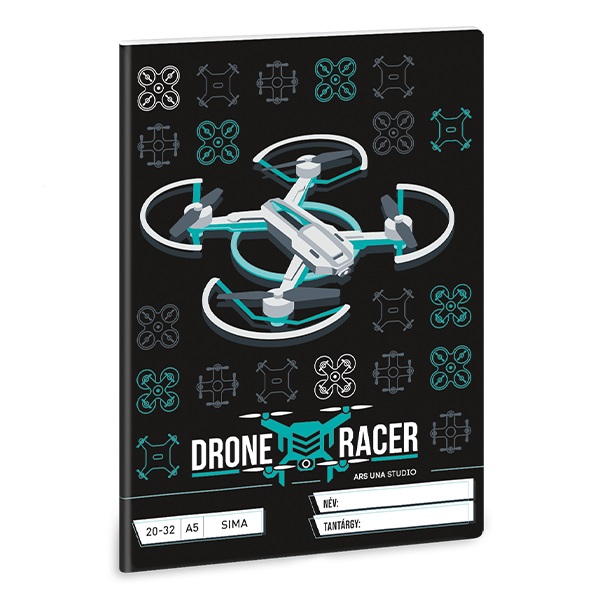 Füzet ARS UNA A/5 32 lapos sima 20-32 Drone Racer