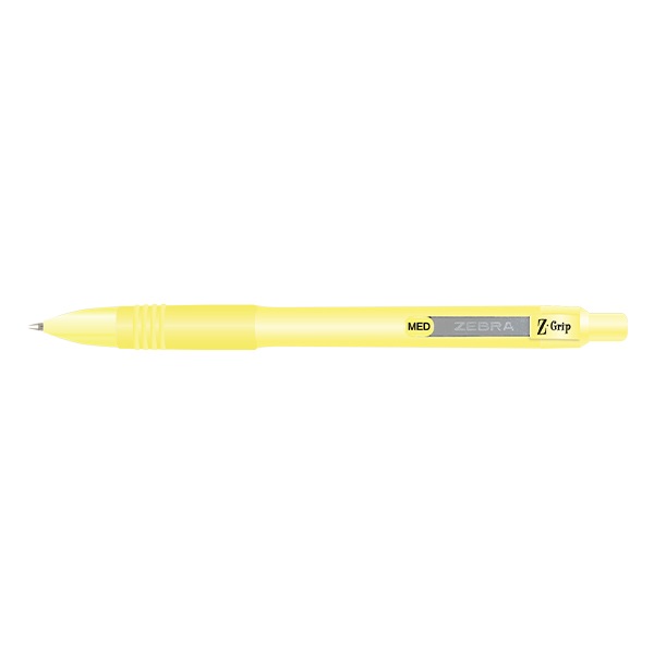 Golyóstoll ZEBRA Z-Grip 0,27 mm írásvastagság pasztell sárga