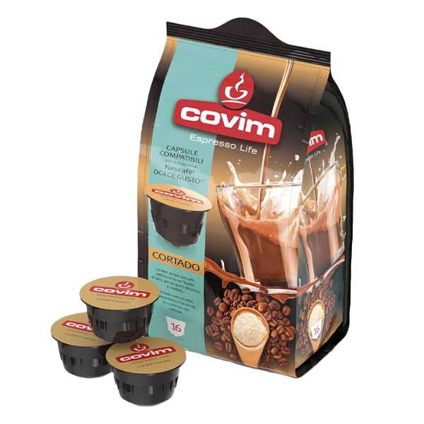 Kávékapszula COVIM Dolce Gusto Cortado 16 kapszula/doboz