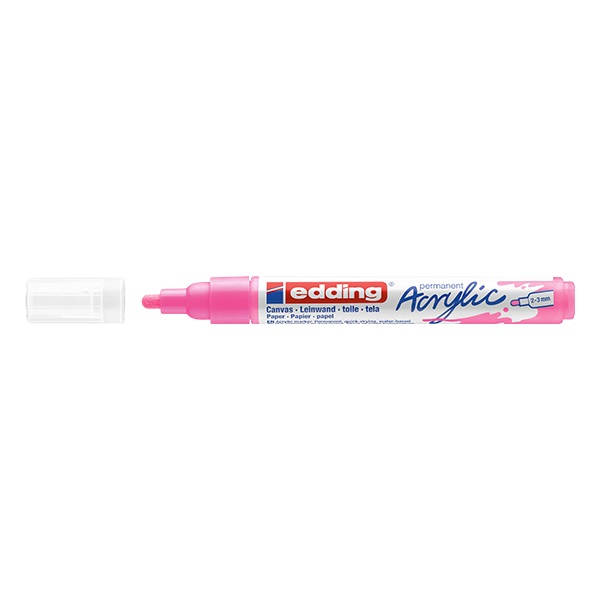 Akril marker EDDING 5100 M 2-3 mm neon rózsaszín