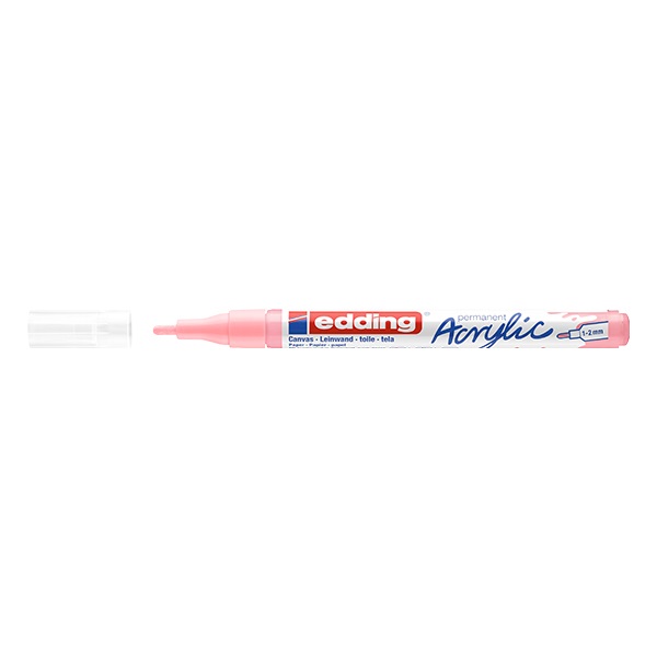 Akril marker EDDING 5300 F 1-2 mm púder rózsaszín