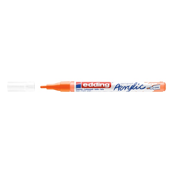 Akril marker EDDING 5300 F 1-2 mm neon narancs