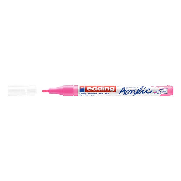 Akril marker EDDING 5300 F 1-2 mm neon rózsaszín