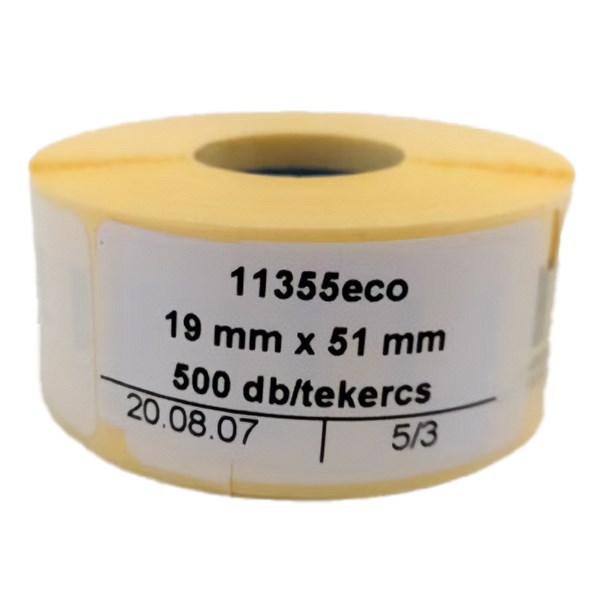 Etikett ECO 51x19 mm fehér 500 címke/doboz
