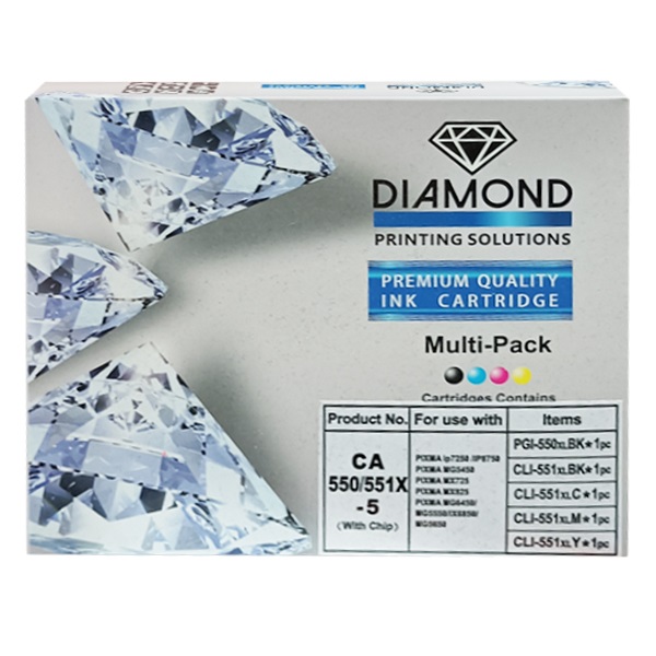 Festékpatron utángyártott DIAMOND PGI-550/CLI-551 XL (CANON) Multipack