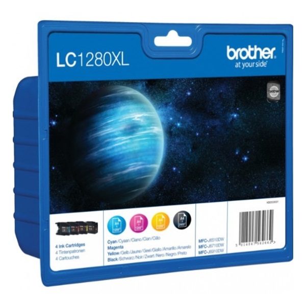 Festékpatron BROTHER LC-1280XL-BKCMY Multipack (BKCMY) 94,6ml