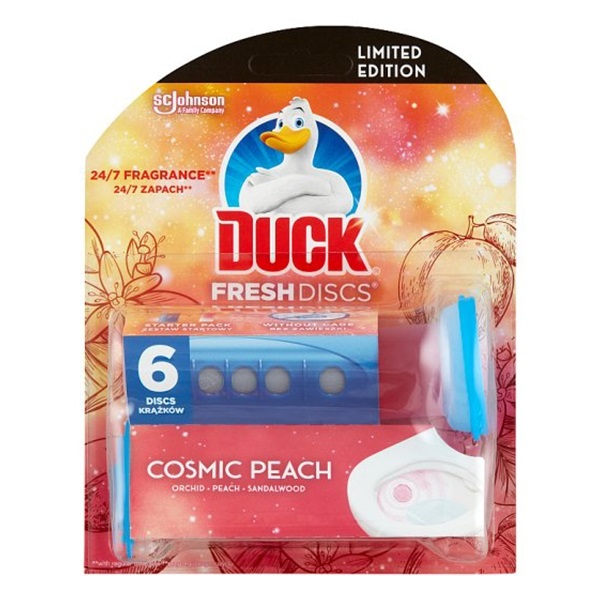 Toalett illatosító korong DUCK Fresh Discs Cosmic Peach 36ml