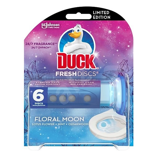 Toalett illatosító korong DUCK Fresh Discs Floral Moon 36ml