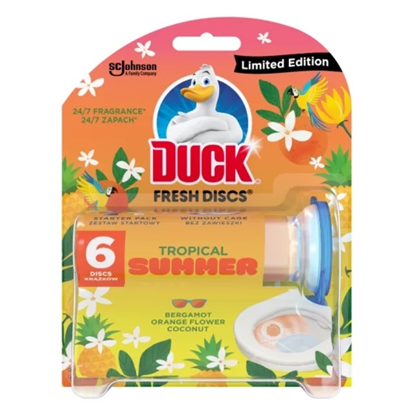 Toalett illatosító korong DUCK Fresh Discs Tropical Summer 36ml