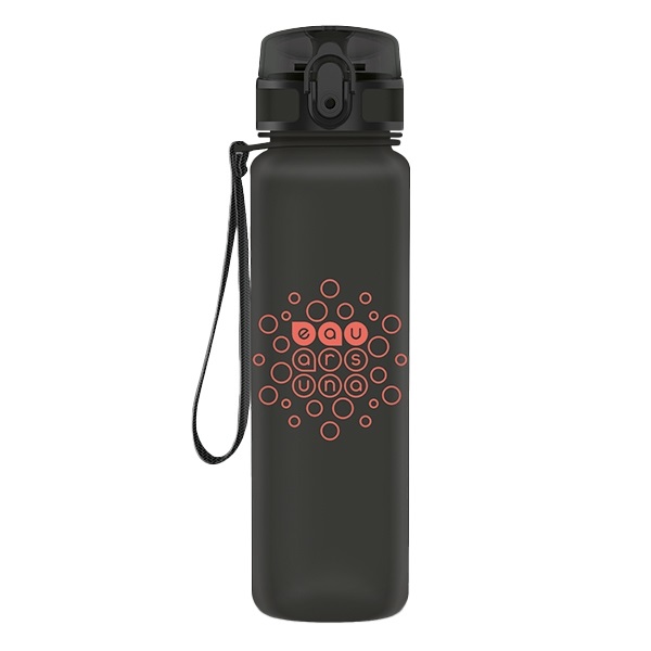 Kulacs ARS UNA műanyag matt BPA-mentes 600 ml dark gray