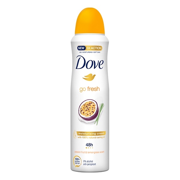 Izzadásgátló deo DOVE Go Fresh Passiógyümölcs és Citromfű 250ml