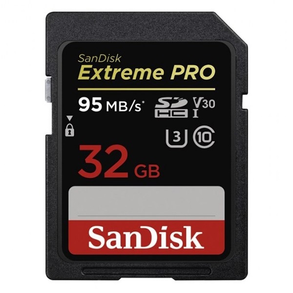 Memóriakártya SANDISK SDHC Extreme PRO U3 V30 32 GB