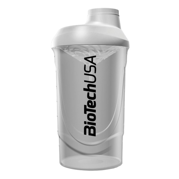 Keverőpalack BIOTECHUSA Wave Shaker Fehér 600 ml