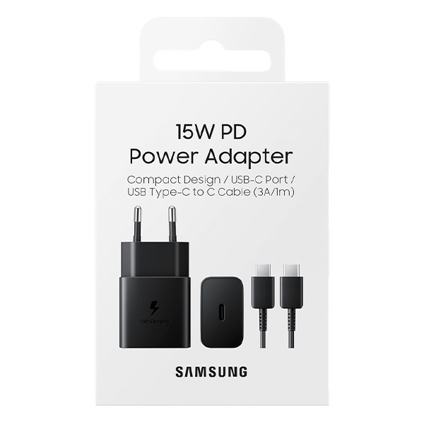 Hálózati adapter SAMSUNG 15W PD Power Adapter fekete