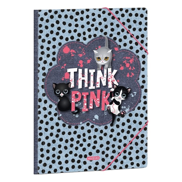 Gumis mappa ARS UNA A/4 Think Pink