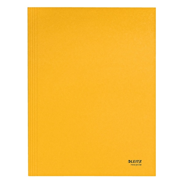 Iratgyűjtő LEITZ Recycle  A/4 3 pólyás karton sárga
