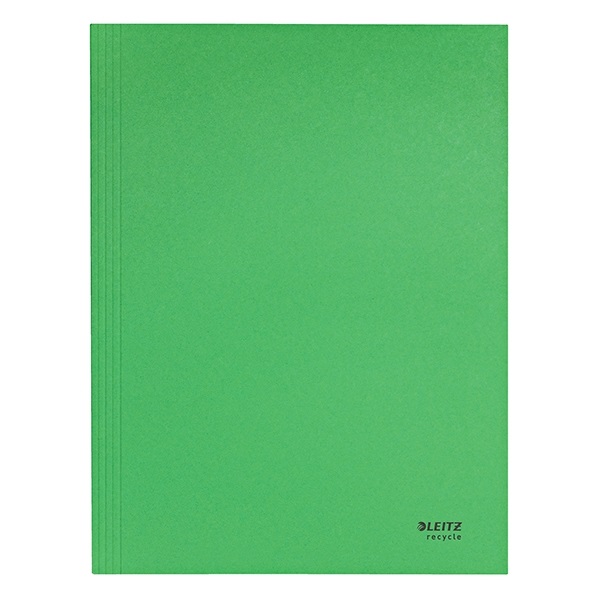 Iratgyűjtő LEITZ Recycle  A/4 3 pólyás karton zöld