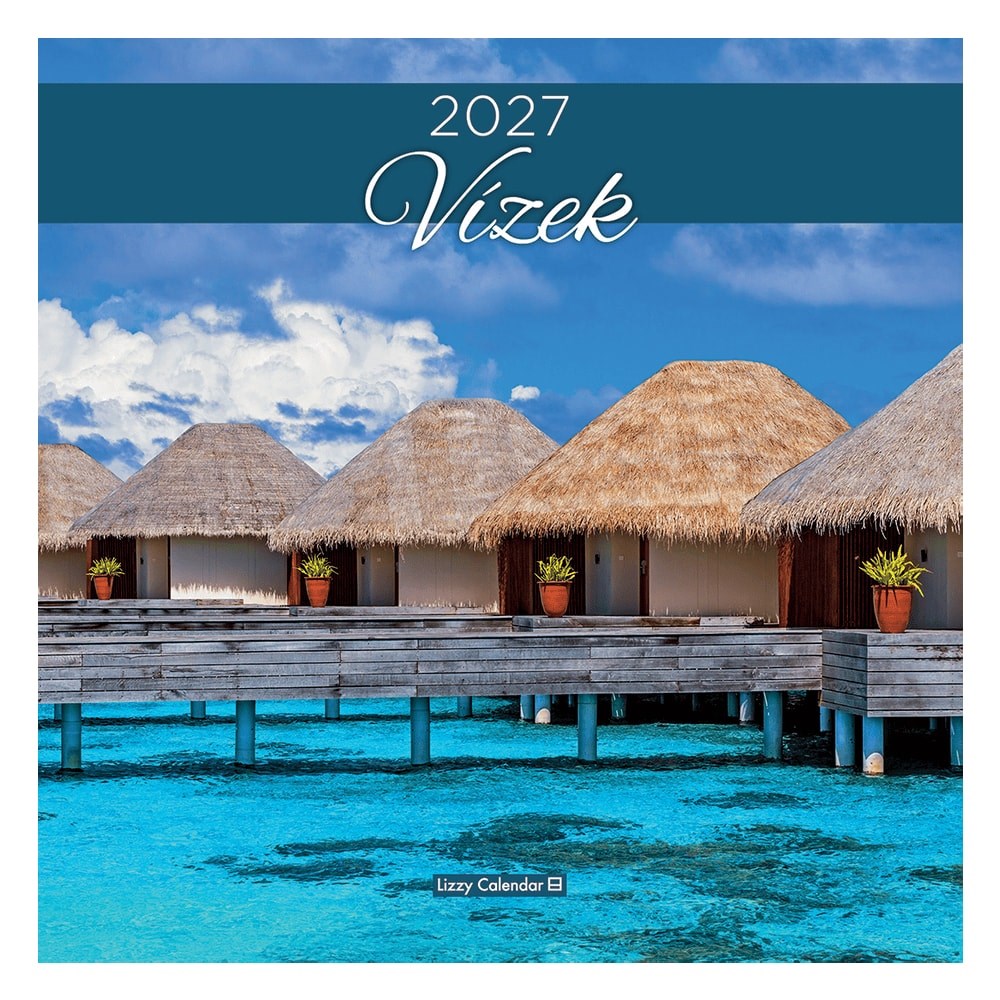Falinaptár LIZZYCALENDAR 300x600mm álló Vizek 2027