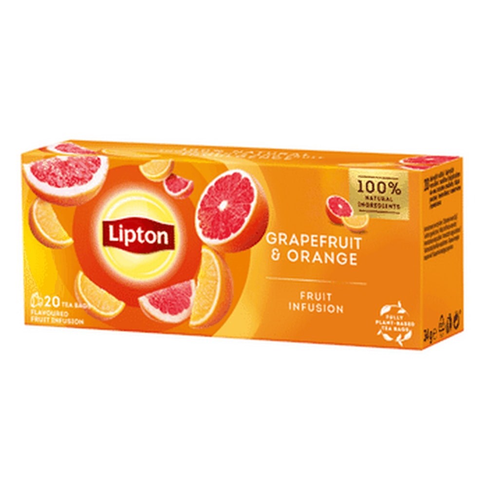 Gyümölcstea LIPTON Grapefruit-Narancs 20 filter/doboz