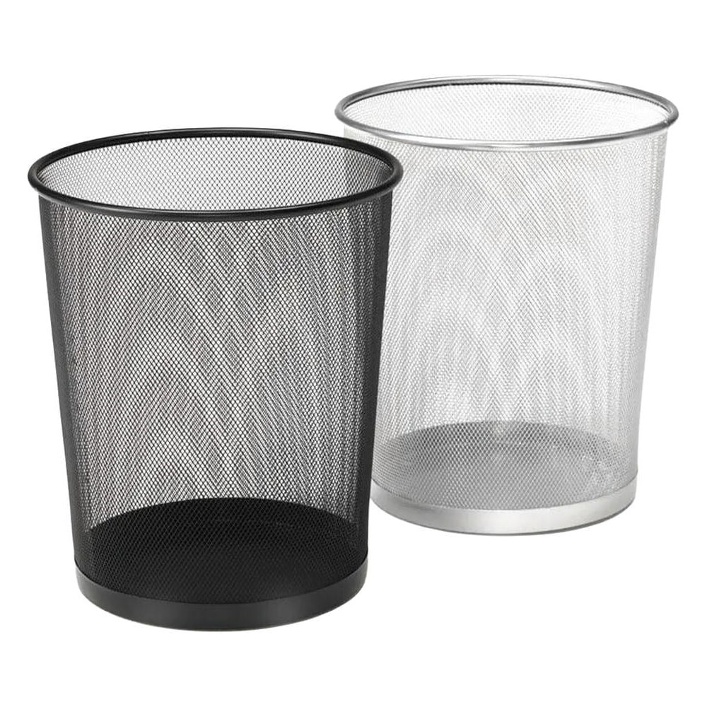 Papírkosár fémhálós OPTIMA fekete 20L